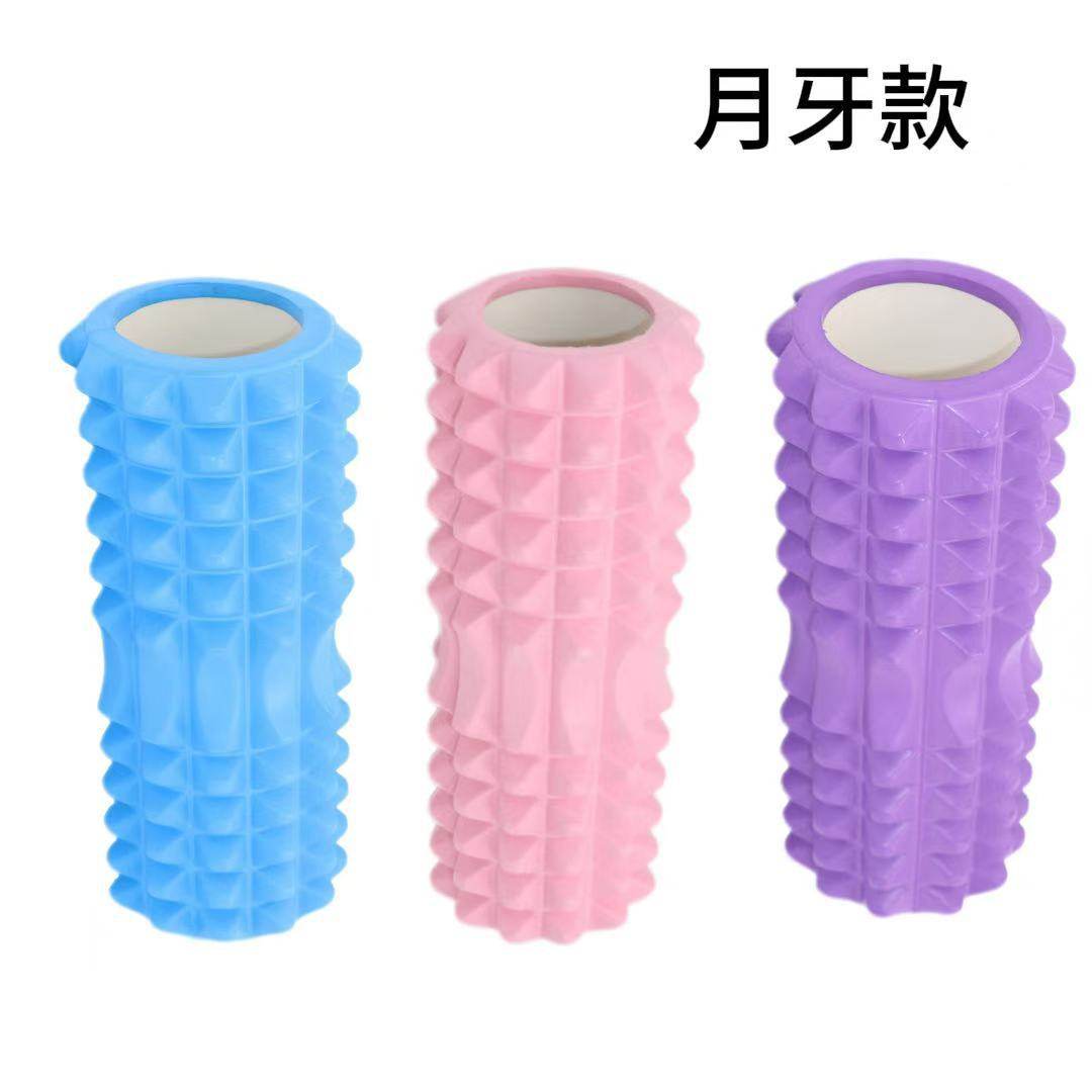 33CM月牙瑜伽柱健身器材小腿按摩棒滚轮滚轴瘦腿神器EVA泡沫轴,淘宝优惠券,粉丝福利购,淘宝优惠卷