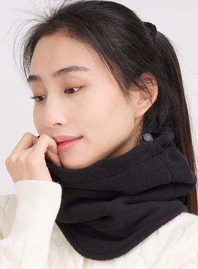 薇枫摇粒绒围脖男女通用多功能头帽御寒防风围巾睡觉小帽冬季骑行