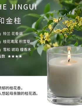 SerenScent香薰定制欧式透明玻璃杯浪漫烛光婚庆酒店家用香氛蜡烛