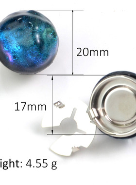 button cover彩色星空幻彩水波纹衬衣袖扣纽扣盖领扣钻饰扣纽扣套
