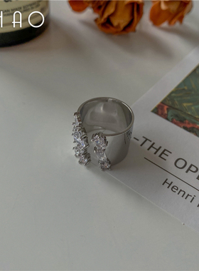 高级感个性欧美时尚ins开口戒指