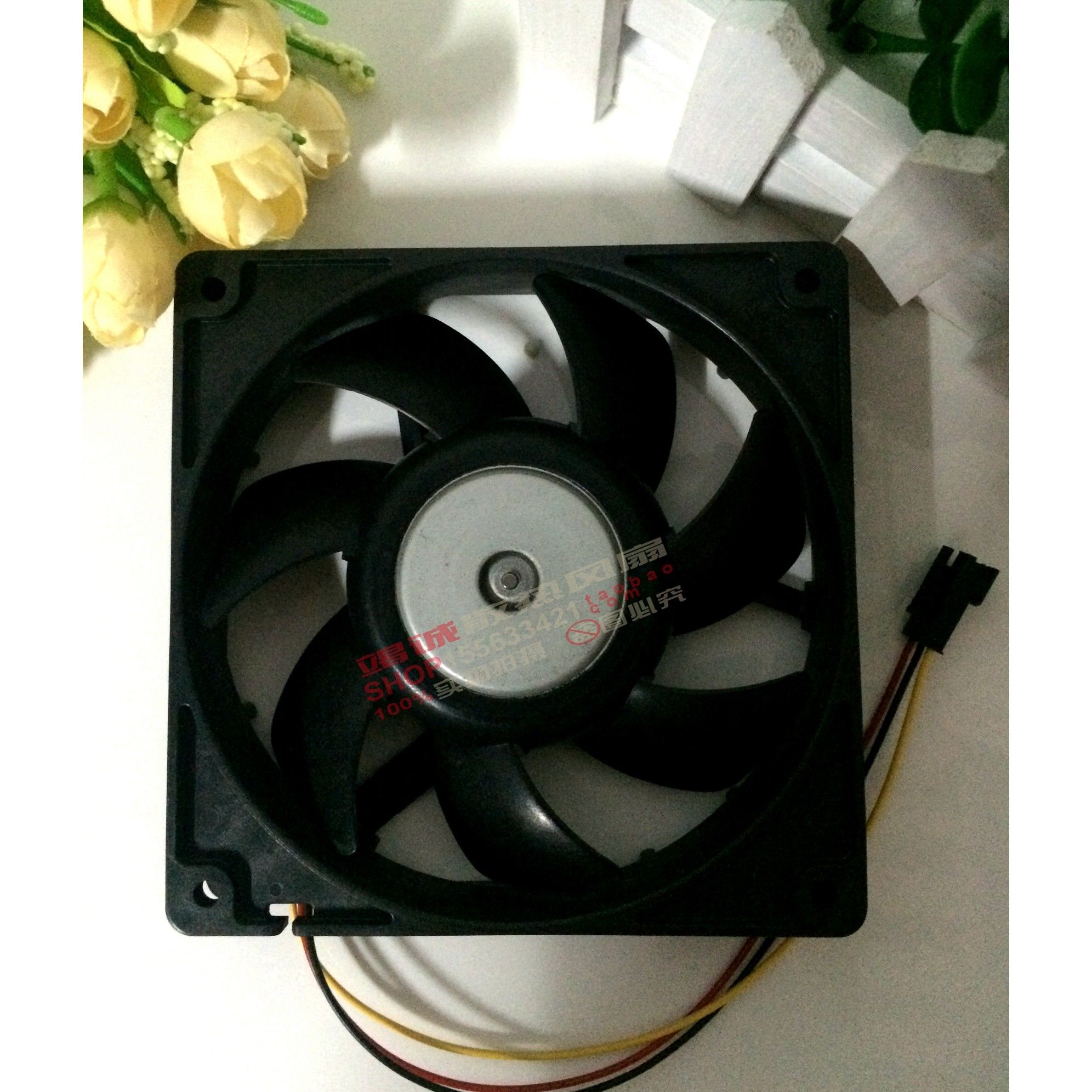 原装正品三洋9G1224G4D01 24V 0.47A 120*120*25MM双滚珠散热风扇 - 图2