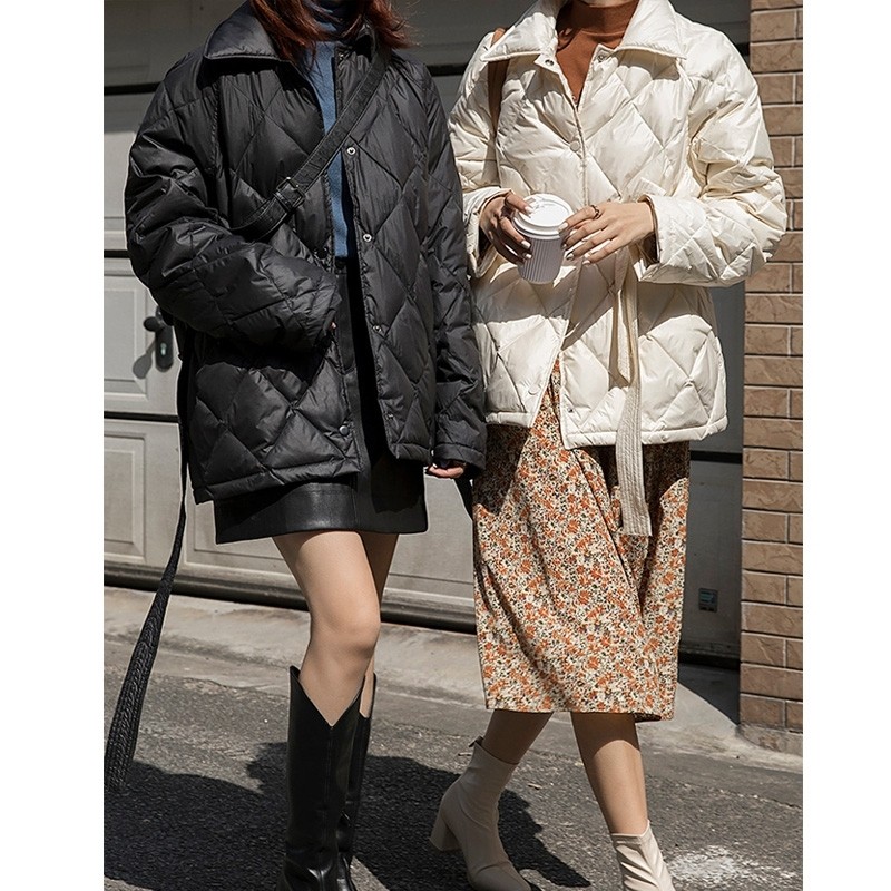 菱格2021年新款轻薄小个子羽绒服 淮慕霏羽绒服