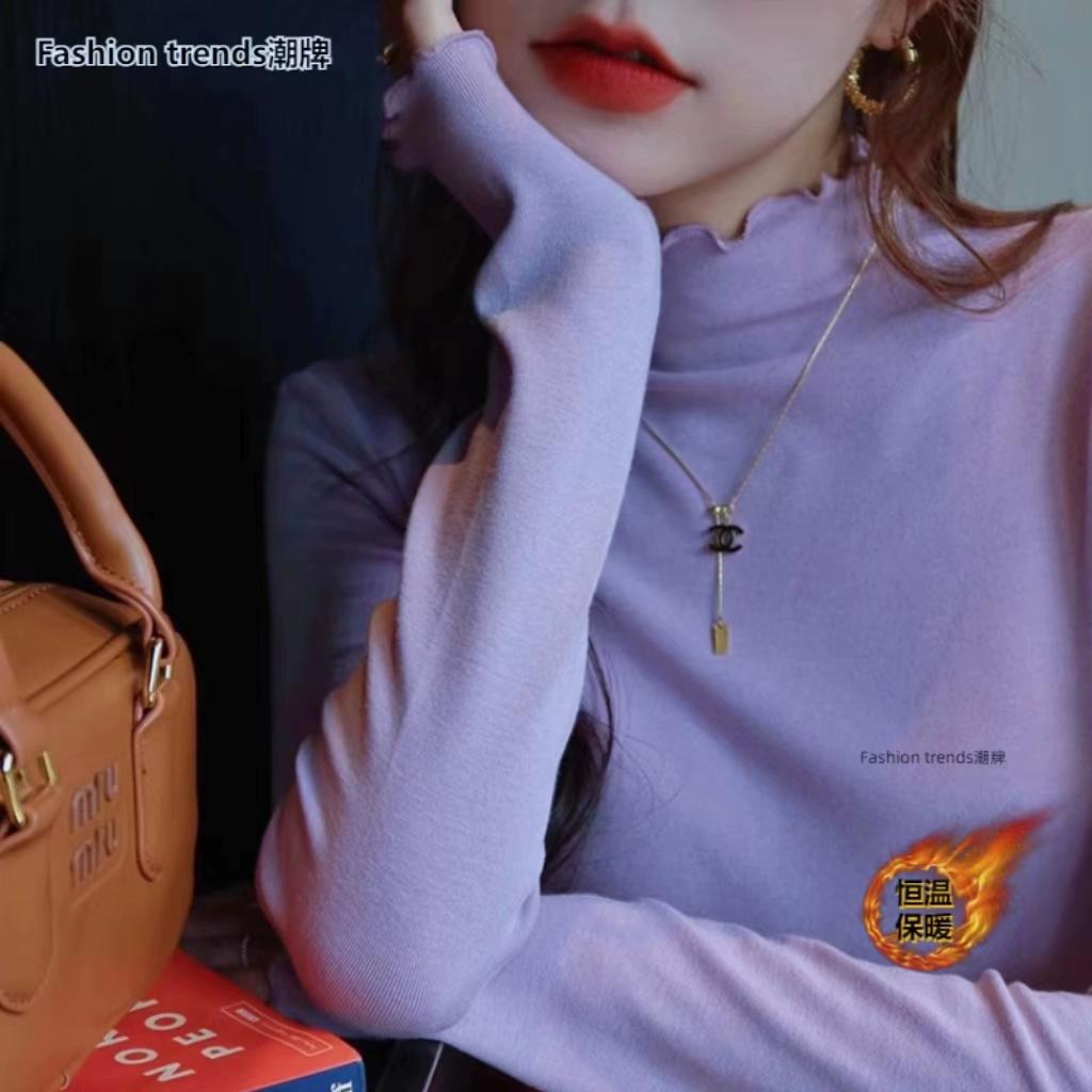 活动仅此一次！错过在等一年！打底衫高级感百搭春秋上衣女半高领