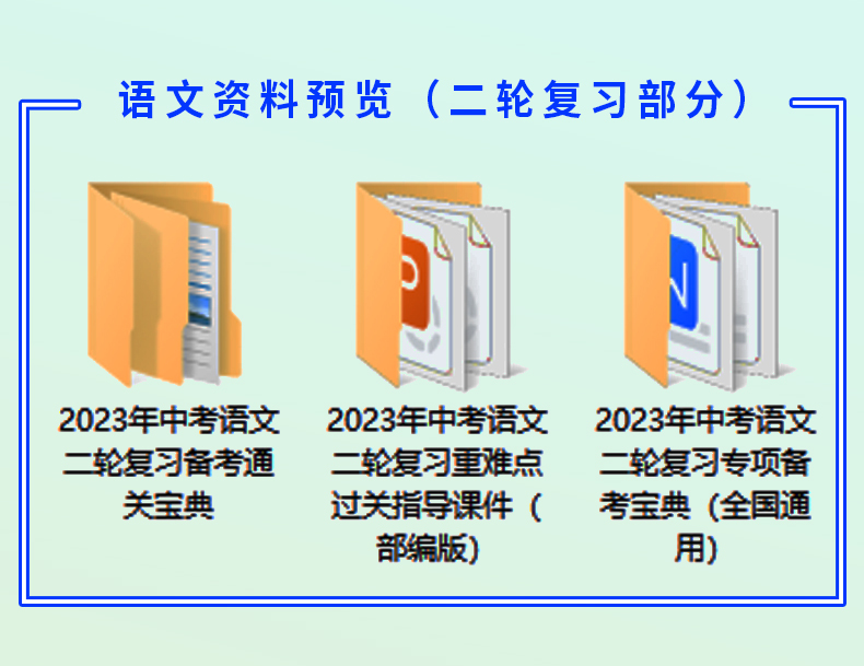 初三中考总复习资料2024一轮二轮讲义课件PPT高分突破专题专项训练真题汇编语文数学英语物理化学生物地理历史道法人教版电子版 - 图3