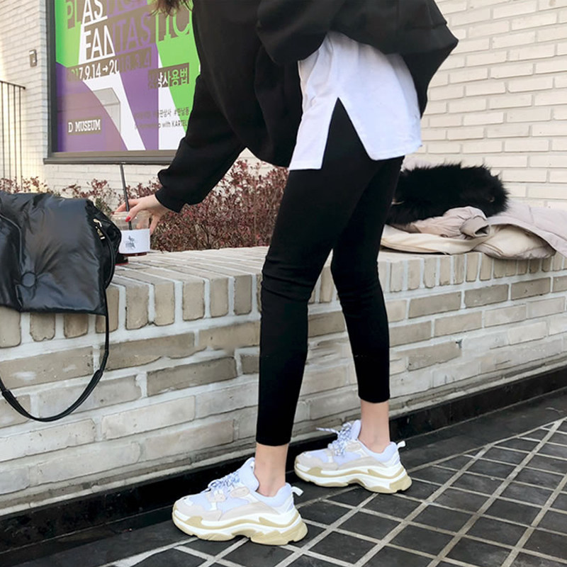 孕妇打底裤春秋外穿2025新款九分紧身裤弹力显瘦黑色魔术裤子春装,淘宝优惠券,粉丝福利购,淘宝优惠卷