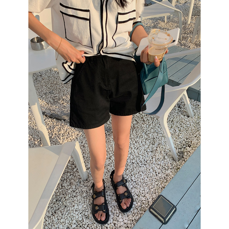 孕妇牛仔短裤夏季外穿直筒短裤子 布衣妈咪孕妇阔腿裤