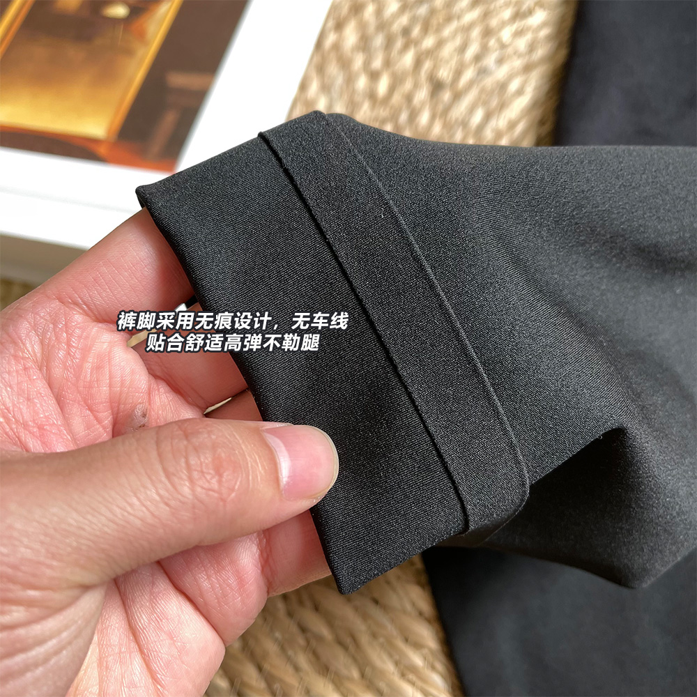 孕妇鲨鱼皮五分夏季外穿黑色打底裤 布衣妈咪孕妇打底裤