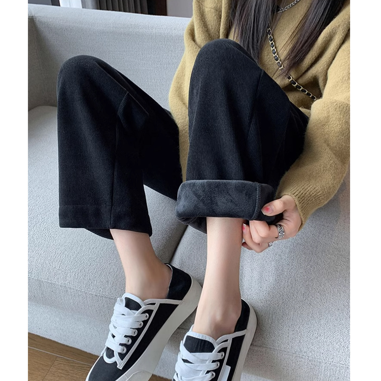  布衣妈咪孕妇阔腿裤