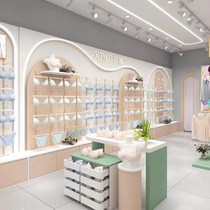 Lingerie Shop Display Cabinet Socks Container Pyjamas home Clothing Showcase Bra Shelf Underpants Middle Island Free Design