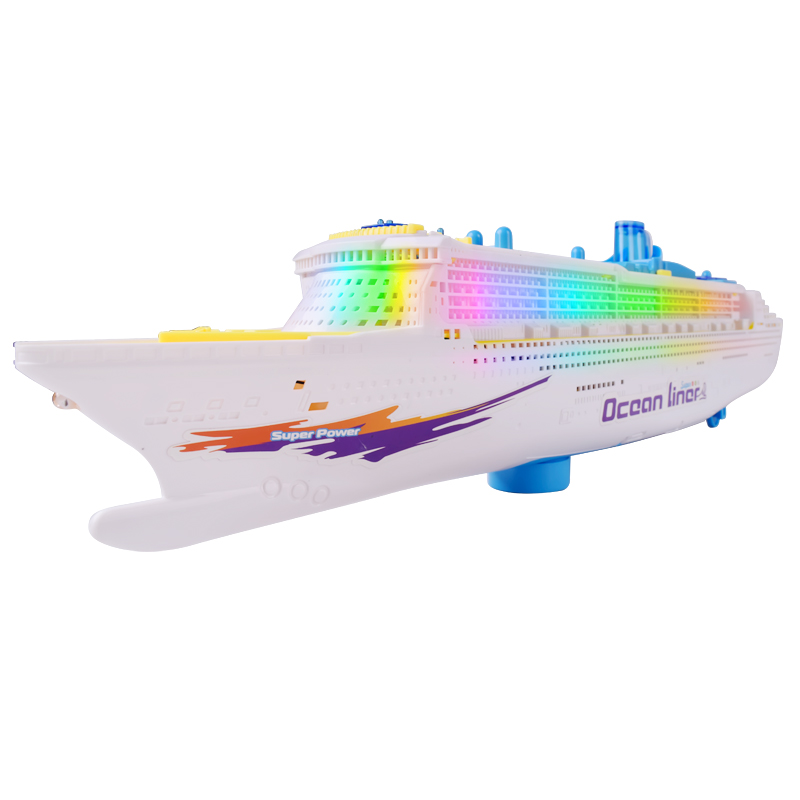 儿童玩具船轮船模型游轮邮轮轮子 鹏必达玩具电动/遥控船类