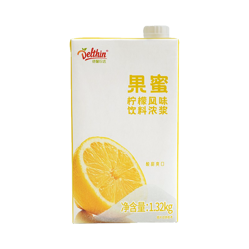 德馨果蜜 柠檬水专用 果汁伴侣冰城奶茶店专用1.32kg饮料浓浆 - 图3