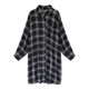 Sun protection retro Hong Kong style thin coat plaid shirt