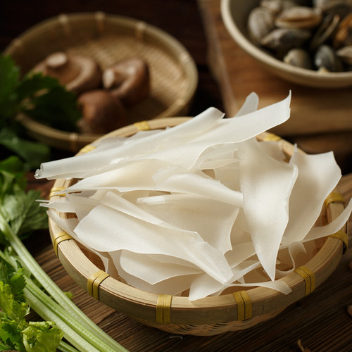 锅边糊 福州特产 闽清锅边糊片 鼎边糊小吃方便速食早点米粉片2斤 - 图0