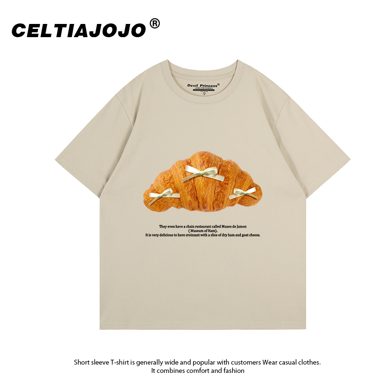 ins风宽松韩系小众别致夏季新款纯棉白色短袖t恤女chic休闲半袖潮 - 图3