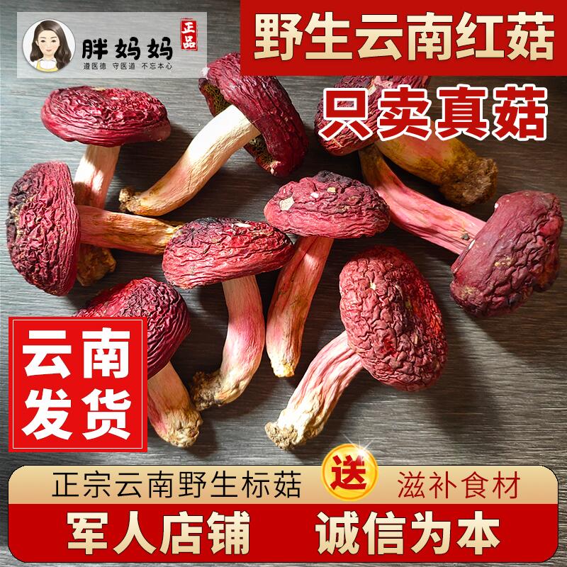 云南野生红菇干货500g 正宗无添加特等级 月子孕妈滋补菌炖土鸡 - 图1