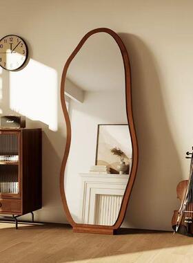 法式复古全身镜落地镜家用设计师异形穿衣镜高级感网红试衣大镜子