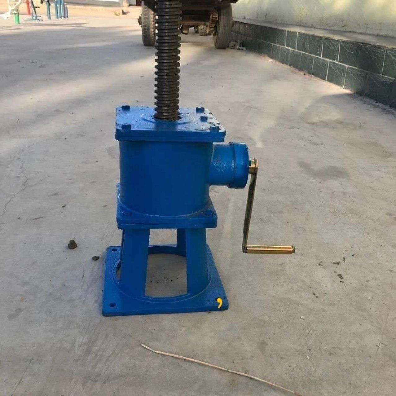 手动螺旋式启闭机侧摇手摇水利闸门执行器一体提升机螺杆升降 - 图1