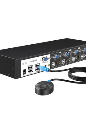 MT-0201/0401/0801/1601VK切换器VGA带音频2进1出kvm自动热键切换