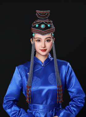 新款蒙古族帽子头饰女款