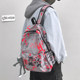 Student backpack personalized graffiti ins cool Japanese style