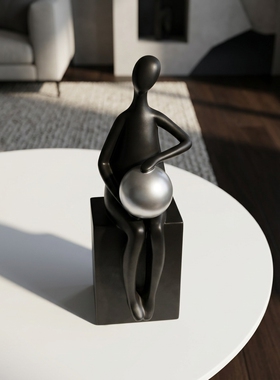 现代简约抽象人物树脂摆件