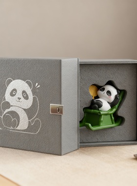 可爱熊猫卡通装饰摆件家居礼品