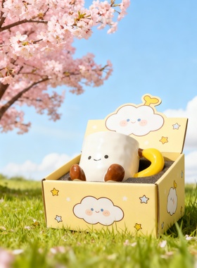 可爱卡通陶瓷马克杯大容量礼盒