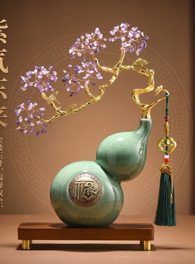 新中式福禄万代葫芦摆件乔迁礼