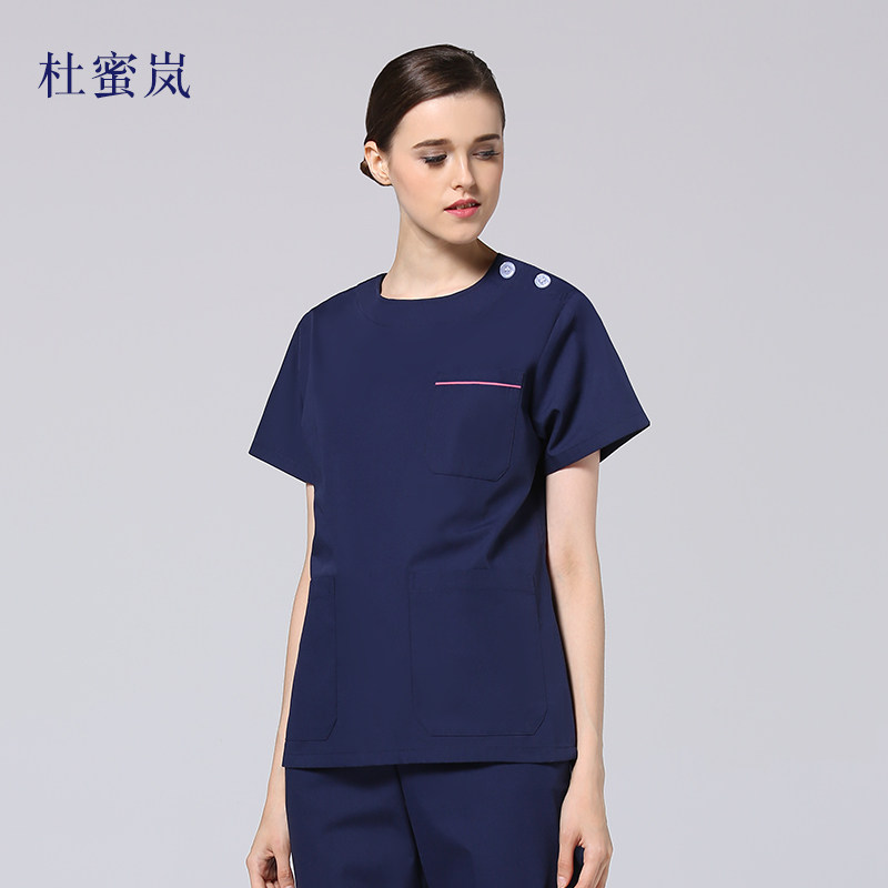 杜蜜岚洗手衣女刷手服手术室医生隔离衣护士服牙科美容室工作服男