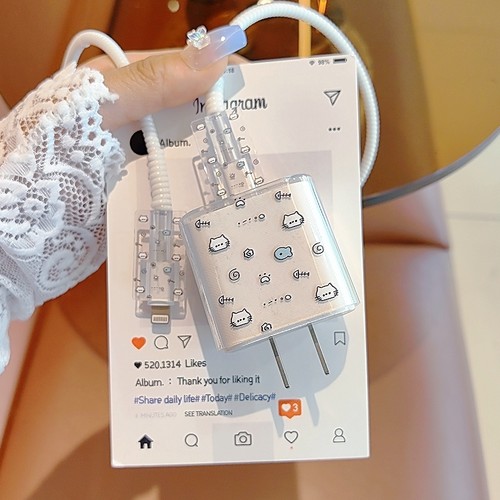 适用于苹果16/15/14/13/12/11充电器保护套20w快充数据线保护套 - 图2