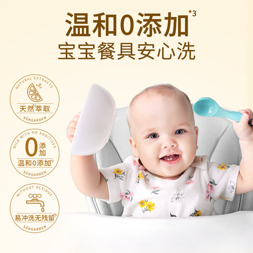 蔬果园家庭洗洁精家用小瓶果蔬净蔬菜清洗剂不伤手正品官方食品用 - 图1