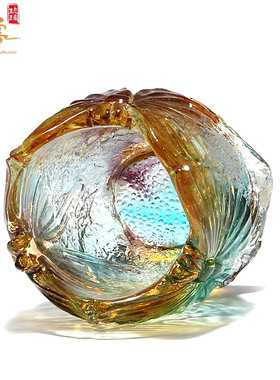 千云琉璃蝴蝶笔筒创意可爱