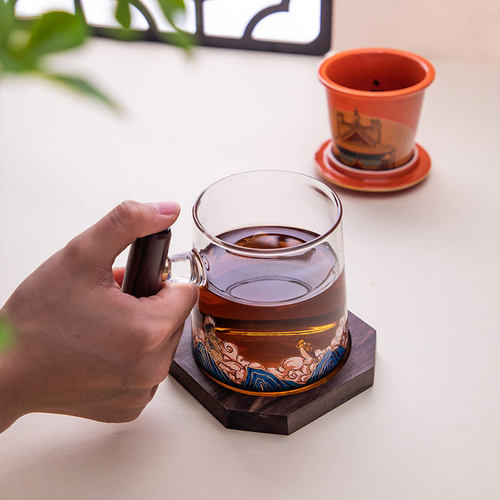 上新了故宫星辰时光泡茶杯茶漏茶水分离杯办公室男友生日爸爸礼物 - 图1