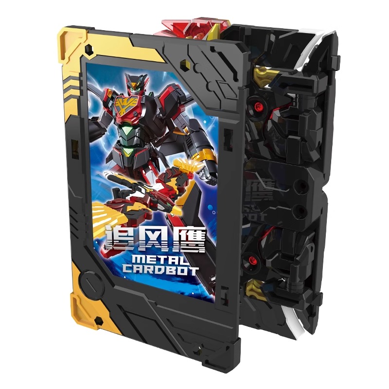 正版炫卡斗士S第二季猛兽能量玩具追风鹰变形机器人金刚卡牌儿童 - 图3