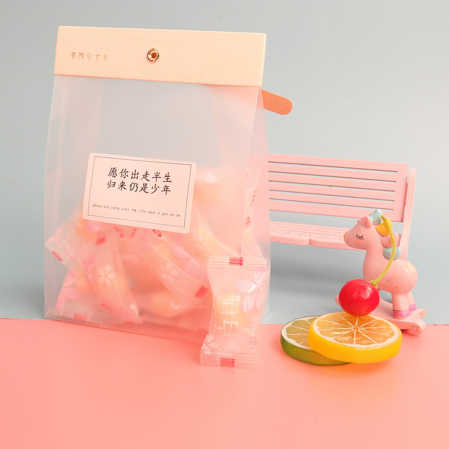 圣诞节日系白桃糖高颜值糖果礼盒装 热品库 性价比省钱购