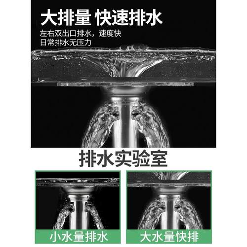 聚源304不锈钢卫浴地漏盖防臭芯两用洗衣机卫生间下水道浴室接头-图2