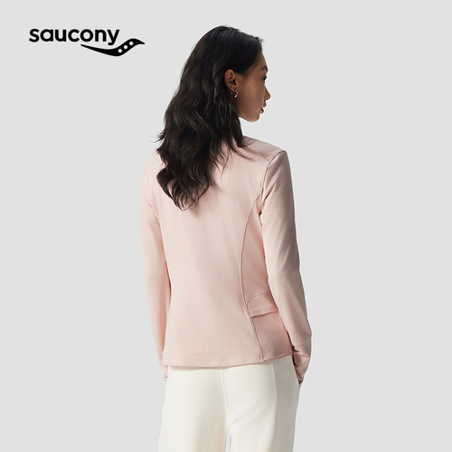 Saucony索康尼官方女子经典百搭宽松时尚休闲运动针织外套 - 图0