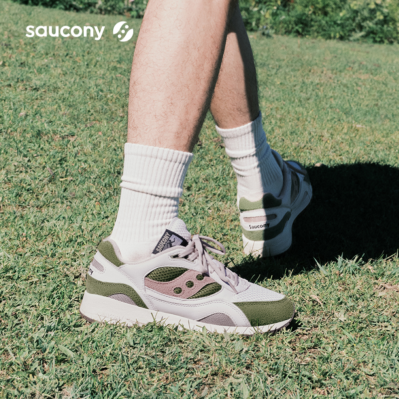 Saucony索康尼SHADOW 6000豆沙鞋丨情侣复古休闲鞋男运动鞋子女-图1