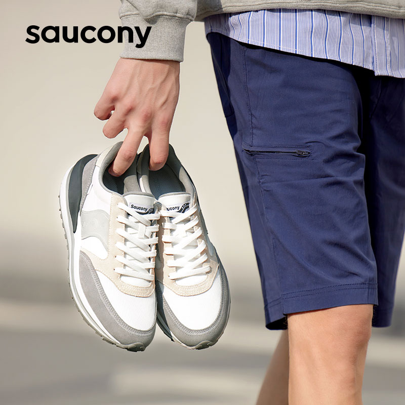 Saucony索康尼JAZZ RENEW休闲鞋男女增高复古老爹鞋学生运动鞋子 - 图1