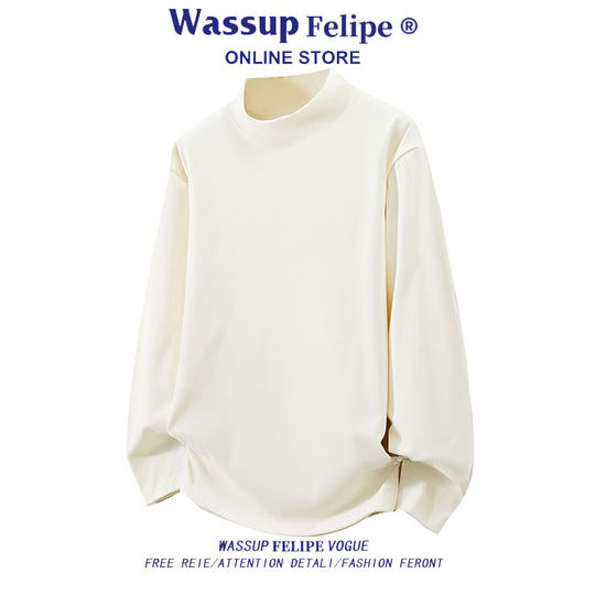 WASSUP FELIPE2025新款卫衣男女士时尚保暖打底衫长袖T恤外套男