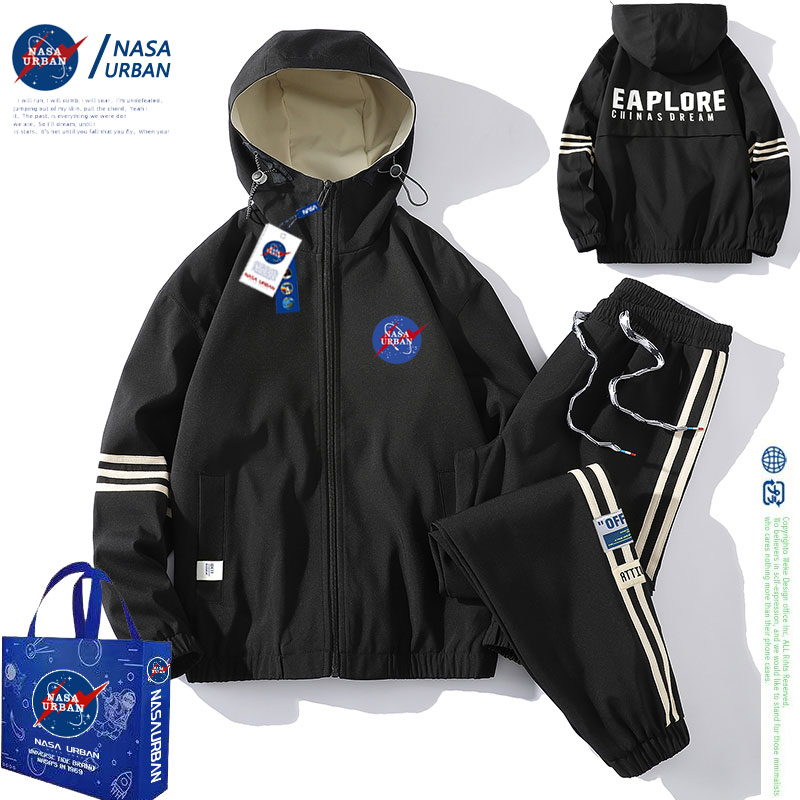 【NASA联名】夹克裤子男女同款秋季套装