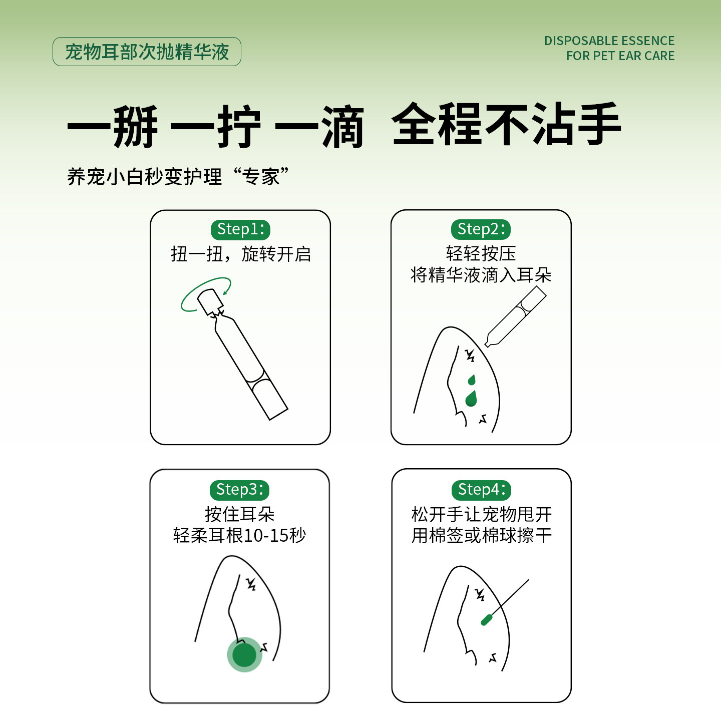Cocoyo宠物猫耳部清洁次抛精华液马拉色菌滴耳液狗耳清洗液抑菌,淘宝优惠券,粉丝福利购,淘宝优惠卷