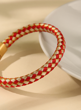 龙结本命年五行缺双龙鳞手绳化泰岁金木水火土手链男款2025蛇年