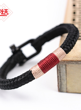 荷兰手绳龙结不锈钢欧美男
