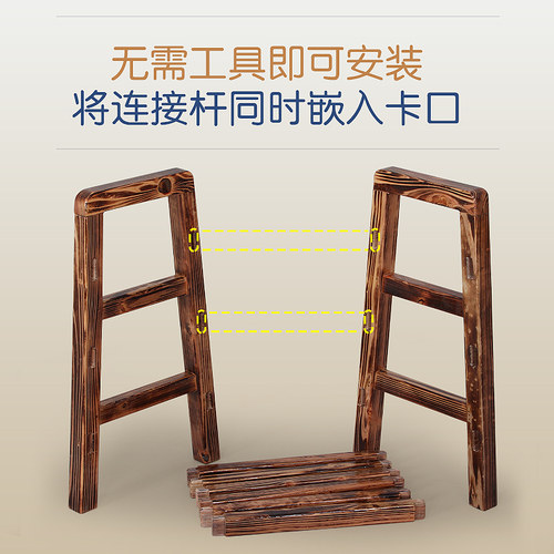 幼儿园安吉游戏户外玩具感统训练器材儿童体能木质实木攀爬架组合 - 图2
