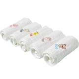 Средство детской гигиены для умывания, носовой платок, детское банное полотенце, марлевый хлопковый детский летний слюнявчик для новорожденных, 5 шт