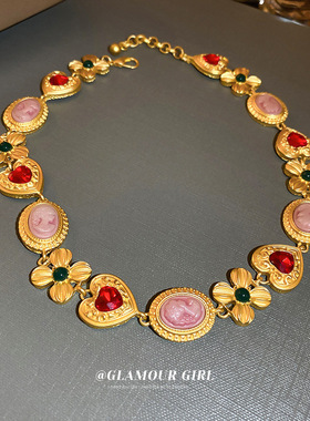 古风项链女爱心项链新款女