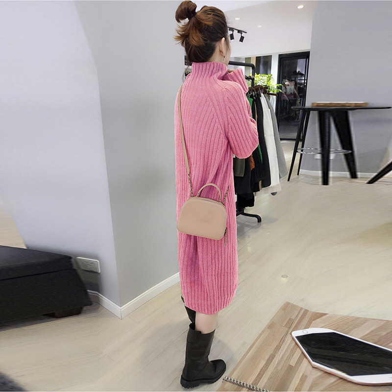 欧洲站冬装女2020新款韩版毛衣裙 娇奴姬连衣裙