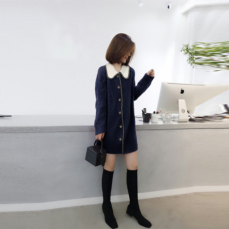 欧洲站春秋女装2020新款大衣连衣裙 娇奴姬连衣裙